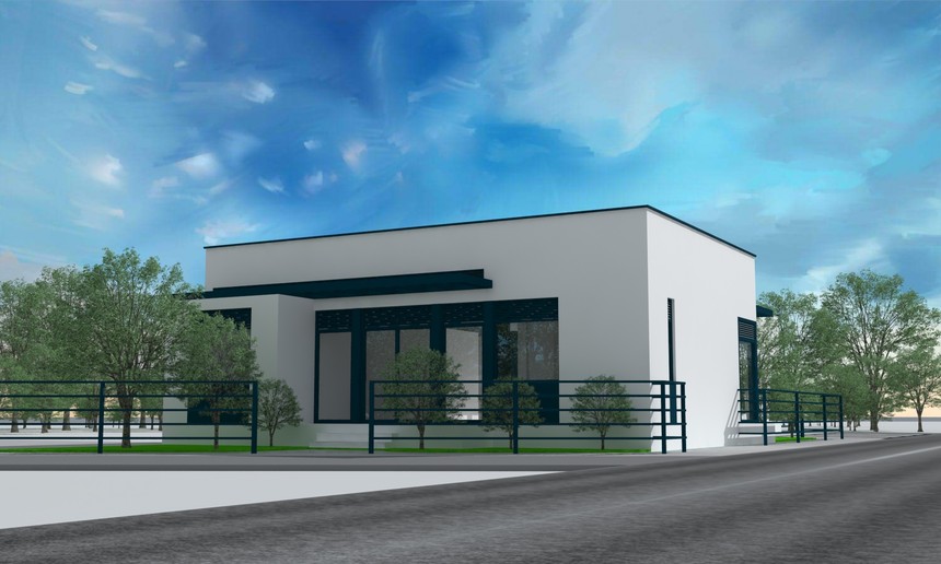 現(xiàn)代風(fēng)格一層平頂別墅設(shè)計,農(nóng)村自建房_建筑設(shè)計_設(shè)計論壇_張家口裝修